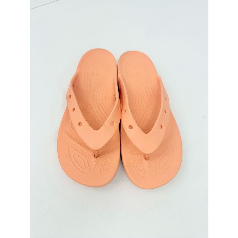 Crocs Classic Platform Rubber Flipflop in Papaya Orange